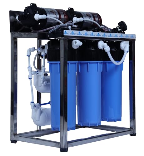 Image of AQUA D PURE 25 LPH Commercial RO + UV Water Purifier with Double Pump Purification and Fully Automatic Function, TDS Adjuster, Dust Protective Cover, Blue