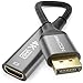 deleyCON 4K DisplayPort zu HDMI Adapter (für HDMI Monitor/TV/Beamer) - Unidirektional - 4K@60Hz, 1080P WQHD @165Hz 144Hz 120Hz 60Hz - für Display-Port Computer Grafikkarte Gaming PC