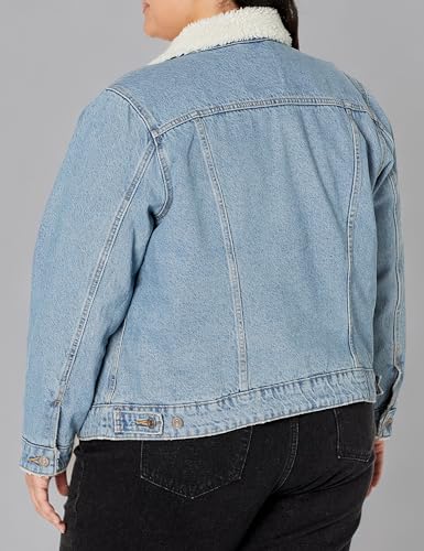 Image of Levi's Women's Original Sherpa Trucker Jackets (Standard and Plus)