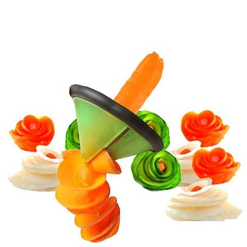 AmaZeus Creative Spiral Vegetable Slicer Kitchen Tool Fruit Vegetable Carving Tools Roll Flower