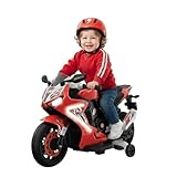 Kid Trax 6V Glow Electric Toddler Kids Motorcycle - Toddler Bike, Indoor/Outdoor Toys, Durable, LED Headlights and Body Light, Realistc Sounds, Kids Ride On Toys, Max Weight 65lbs, Ages 3-6, RED