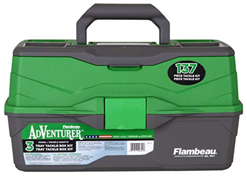 Flambeau Outdoors 6382FTK Kit Completo de Equipo de Pesca con 3 Bandejas Verde miniatura 2