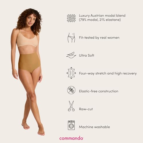 Image of commando - Classic Control Thong | Silky Soft & Shaping No Show Thong | Comfortable Raw-Cut Edges | Machine Washable
