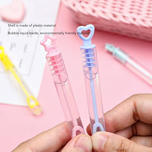 48 PCS Varinha de Bolha Tubo de Cola de Bolha de Plástico Mini Tamanho Colorido para Crianças de 4 a