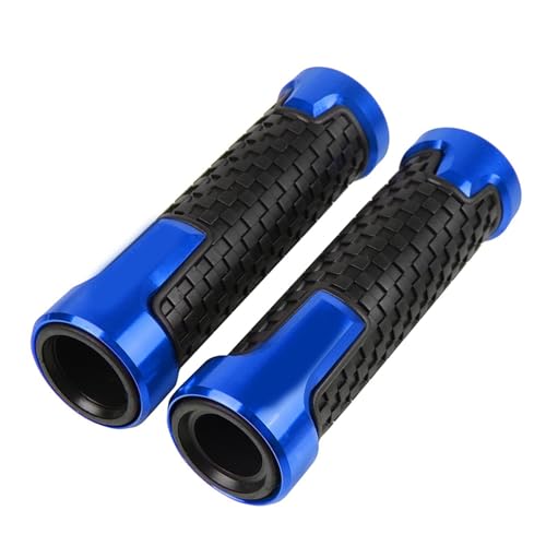 Poignées de guidon 22mm pour Honda CB600F Hornet 2007-2013 bleues