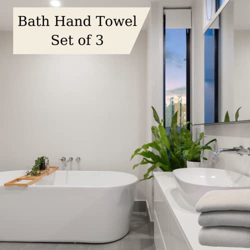 Myaprils Luxury Cotton Bath Towel, Hotel Spa Quality Terry Towels, Popcorn Textured, Durable, Quick Dry Soft Turkish Towels For Bathroom Spa Gym Travel, Hand Hair Bath Towel 3 Piece Set - Mink #TOP5