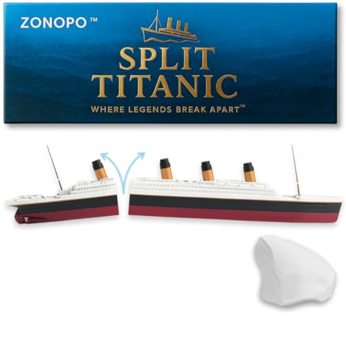 ZINOPO 12 Split Break Titanic Bath Toy and Pool Toy Titanic Toy Titanic Ship Titanic Cake Topper Historically Accurate BreakableTitanic Boat Titanic Replica