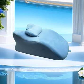 Ergonomic Spinal Posture Support & Multi-Functional Bed Pillow Blue