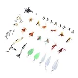 [COSTRUZIONE DI MATERIALI PREMIUM DUREVOLI] Costruito per resistere ai rigori della pesca con l', questo set combina robuste esche rigide per lanci e mulinelli ripetuti con esche morbide ed elastiche per consistenza e azione realistiche.Realizzate con componenti in plastica e piume di alta qualità, queste esche resistono a condizioni impegnative fornendo prestazioni e affidabilità durature in ogni avventura di pesca.