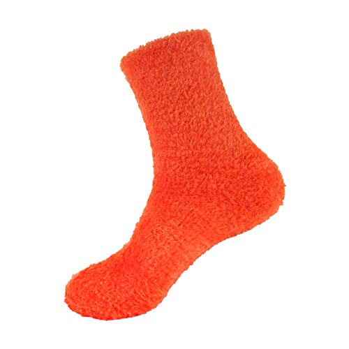 Image of BambooMN Women's Super Soft and Cozy Feather Light Fuzzy Socks - Multiple Color Options - Two Sizes - Value Packs
