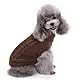 CHBORCHICEN Pullover für kleine Hunde, gestrickt, für Haustiere, Katzen, warmes Hunde-Sweatshirt, Winterkleidung, Kätzchen, Welpenpullover (Größe XXS, Braun)