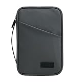 Higoney Waterproof Passport Holder, RFID Blocking Wallet, Portable Travel Document Organizer for Men & Women (Grey)