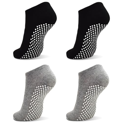Image of ELUTONG Sticky Barre Grips Slipper Socks 1-3 Pack Non Slip with grippers Yoga Pilates Ballet Skid for Women