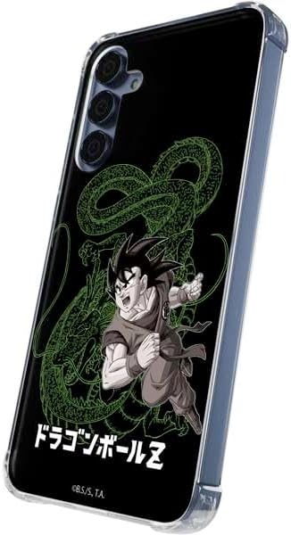 Skinit Clear Phone Case Compatible with Galaxy S24 - Officially Licensed Dragon Ball Z Goku and Shenron Design