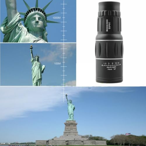 Telescopio monocular óptico 16x52 POPETPOP portátil con funda de transporte 4