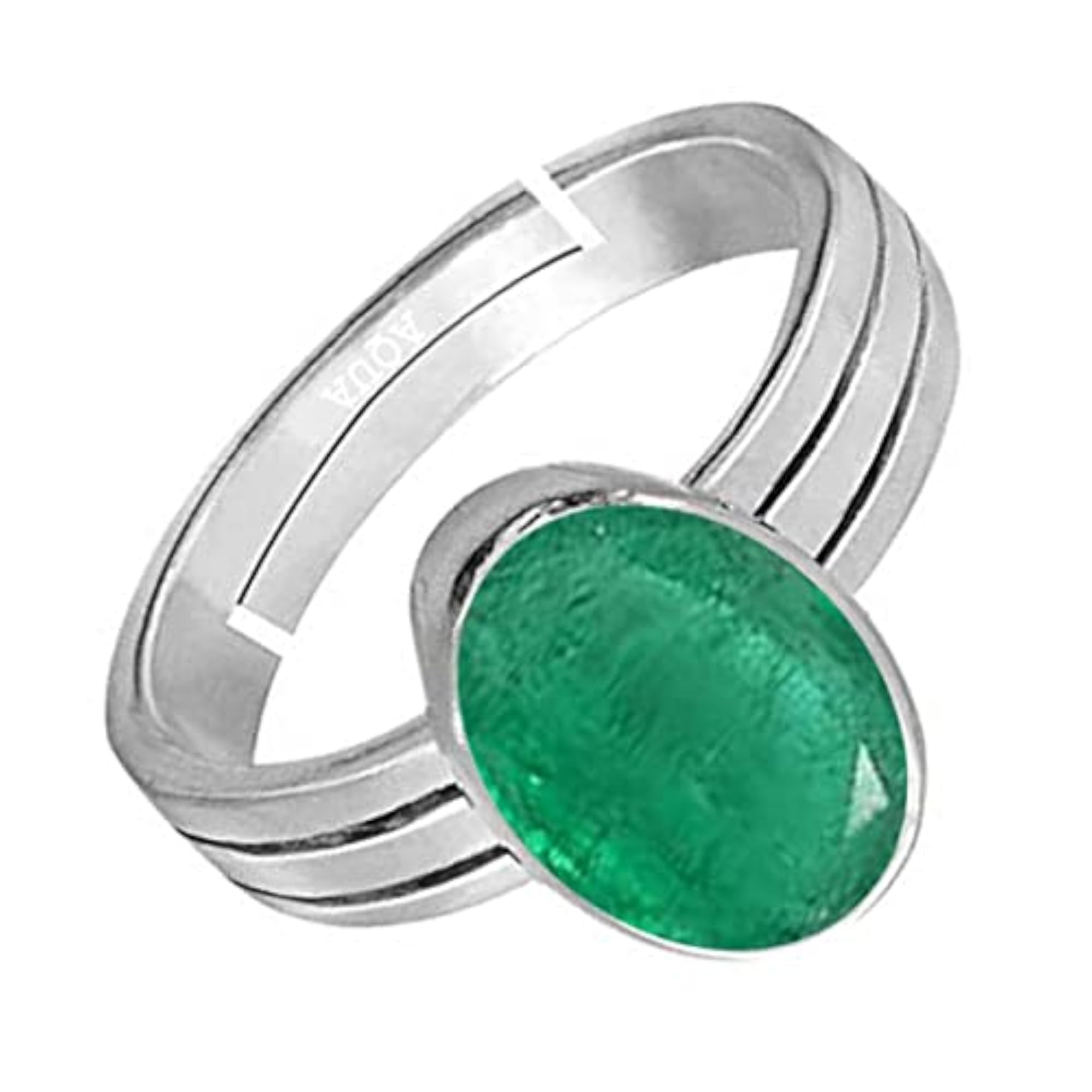 Women's Emerald 4.25 Ratti Adjustable Ring, 925 Sterling Silver