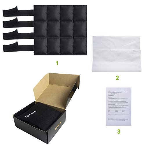 Horse Ice Pack Leg Ice Wrap - Cooling Leg Wraps For Hock, Knee, Legs, Boots And Hooves, Professional Choice Full Leg Ice Boot Standing Wrap Universal Size 15.5'' X 15.7''Black, Therapy Horse Cold Wrap #TOP4