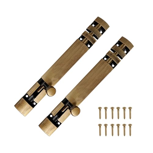 Image of Volo Premium 6 inch Xylo Tower Bolt /Door Latch /kundi /chitakni /Chitkini (Stainless Steel Rod) (Antique Brass Finish) (Size 150mm) (6 inch- 150 mm, 2)