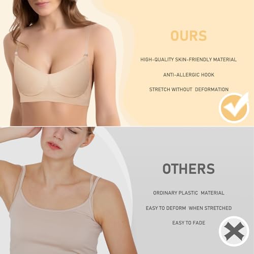 Clear Bra Straps Invisible Transparent Shoulder Bra Strap with Clear Back Straps4