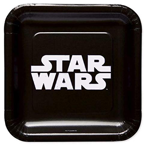 Star Wars Classic Logo Dessert Square Plates (24 Pieces) by Unknown