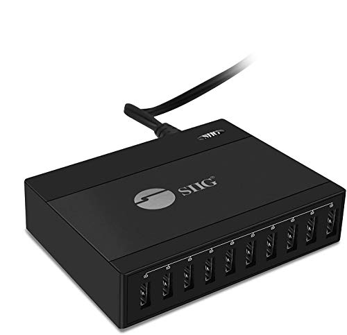 Get Discount Offer SIIG 60W 10 Port USB Wall Charger - USB Multi Port Charging Station - Portable Travel Charger for iPhones, iPads, Samsung, LG, Kindle & More Up To 40% OFF SIIG 60W 10 Port USB Wall Charger - USB Multi Port Charging Station - Portable Travel Charger for iPhones, iPads, Samsung, LG, Kindle & More