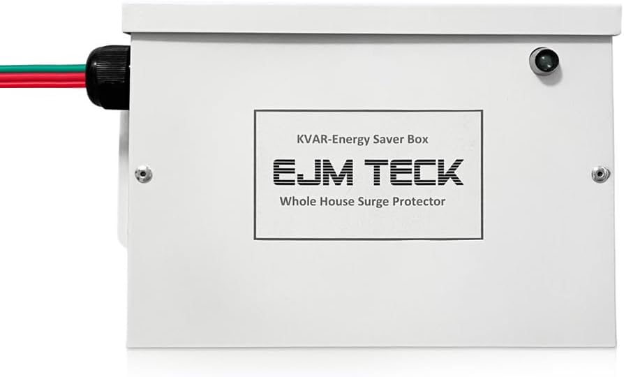 KVAR Energy Saver, 300 Amp Home Energy Saver Box & Surge Protector for Whole House, UL Components Included