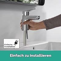 hansgrohe Logis 70 Waschtisch-Einhebelmischer Niederdruck Push-Open Chrom – Ansicht 8