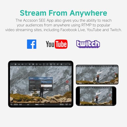 Image of Accsoon CineView Nano Wireless Video Transmitter, 5G HDMI Camera Transmitter 1080p60 500ft Range 60ms Latency, Compatible with RS2 /RS3 /RS3 Pro /Switch /DSLR, Support iOS /Android 4 App Monitoring