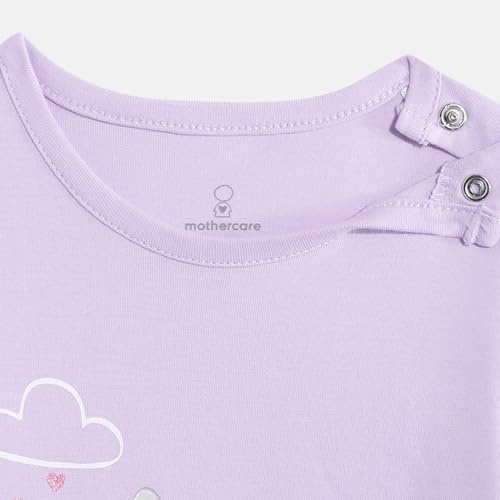 Image of Mothercare Girls Autumn Charm Printed Full Sleeve 4-Piece Top and Pyjama Set