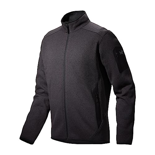 Arc'teryx Covert Cardigan Men's | Our Iconic Technical Fleece Cardigan - Redesign | Black Heather II, X-Large