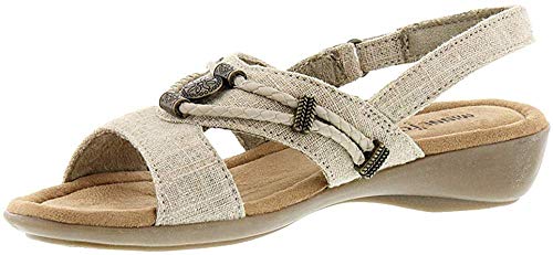 Minnetonka Silvie Slingback Womens Sandal 8 Bm Us Linen #TOP15
