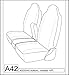 Durafit Seat Covers, 2006-2021 Isuzu NPR, 40/60 Split Bench Seat, Driver Side Bucket, Heavy-Duty Waterproof Exact Custom Fit Seat Covers in Dark Gray Endura Fabric