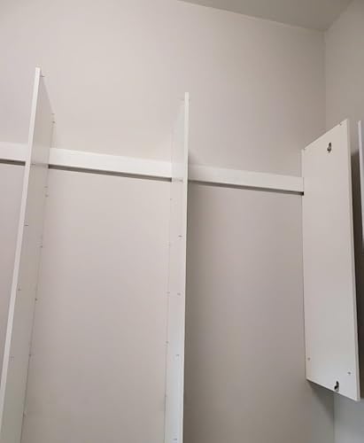 Dual Tower Closet Storage Wall Mounted Wardrobe Organizer Kit System With Shelves And Drawers For Bedroom In White With Hardware Wood Closet, Storage & Organization #TOP4