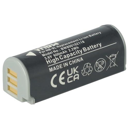 vhbw 1x Batterie Compatible avec Canon Ixy 50s Appareil Photo (600mAh, 3,6V, Li-ION)