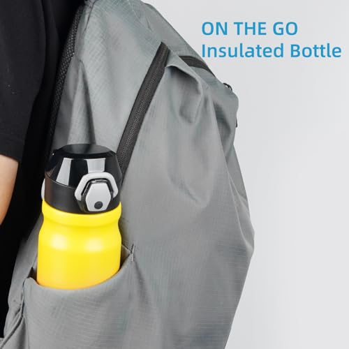 Image of Konokyo 18 oz Insulated Stainless Steel Sports Water Bottle with Straw Lid