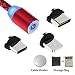 Produktbild Kyerivs Magnet USB Kabel Magnetisches LadekabelNo-Sync-Daten Micro USB Type C Lighting mit für Android Phone Samsung