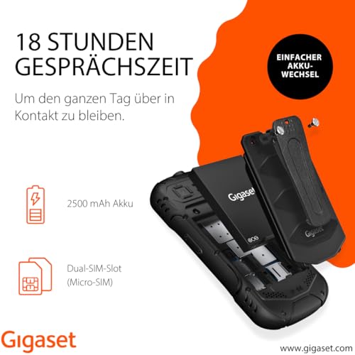 Gigaset GLX 8 ACTIVE Duo Téléphone portable outdoor - vue 4