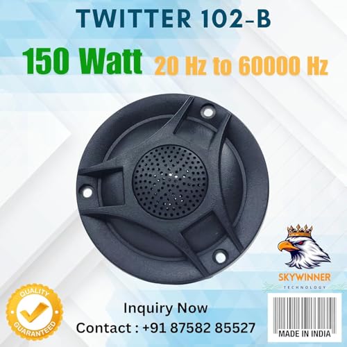 Image of 3'' inch Tweeter Speaker Sky Power 80w Up to 20hz to 65Khz Frequancy Tweeter Car, Auto Riksha and Sound System Speaker - 150 W (Pack of 2)