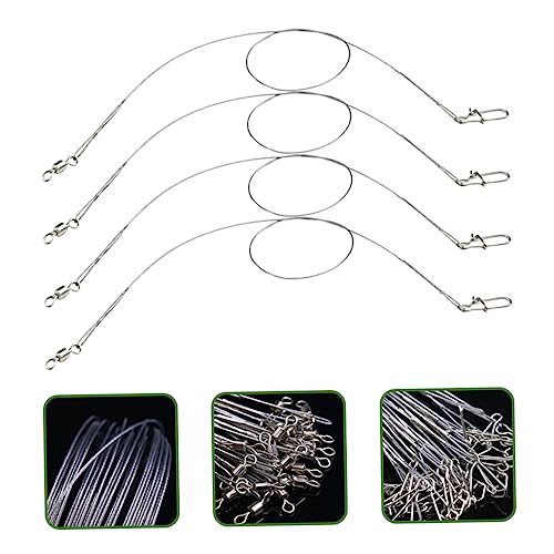 VICASKY 24 piezas Líderes de Pesca de Metal Duraderos miniatura 2