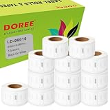DOREE 12 rotoli 99010 S0722370 Etichette standard per indirizzi, 28 x 89 mm, compatibili con Dymo LabelWriter 4XL, 320, 330, 400, 450, 450 Duo, 450 Turbo (130 etichette per rotolo)