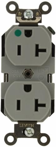 Leviton 8300-Extra Heavy Duty 20-Amp 125-Volt Hospital Grade Duplex Receptacle