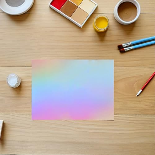 Papier miroir brillant A4 60 feuilles pour cartes faites main bricolage enfants - 6