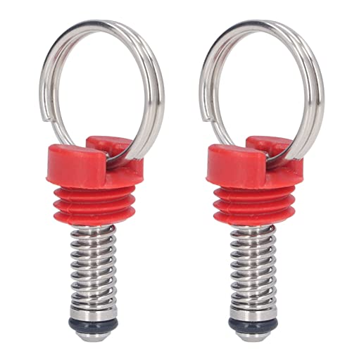 QANYEGN 2Pcs Keg Pressure Relief Valve, Ball Lock Keg Pressure Relief Valve, Stainless Steel Keg Lid Release Valve Kit for Home, Kitchen Use (Red)