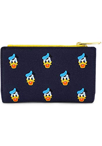 Loungefly x Disney Donald Duck All-Over Print Embroidered Canvas Zip Wallet, Multicolored, One Size2