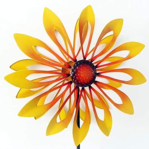 Éclairage LED multicolore pour éolienne solaire de jardin en verre