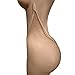EVERYTHING CROPOVER High Side VCUT Carnival Stockings | V-Cut Carnival Tights for Black and Brown Skin Women | Toffee Gold Glitter
