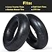 AR-PRO (2-PACK) 16x6.50-8, 16x7.50-8 Inner Tube TR-13 Straight Valve Stem for Mower/Tractor/Golf Cart/Garden Trailer and More