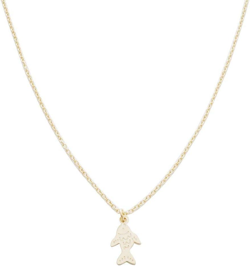 Honeycat Magic Charm Taiyaki Fish Necklace in Gold, Rose Gold, or Silver | Minimalist, Delicate Jewelry