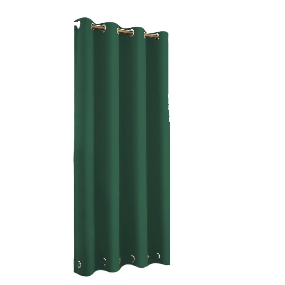 TANGSIYANG Outdoor Curtains 1/2PCS Windproof Outdoor Curtains With On Under Eyelets, Waterproof Blackout For Patio Cabana Porch Gazebo Pergola Garden(Green,1PCS_W52XH94IN-132X238CM)