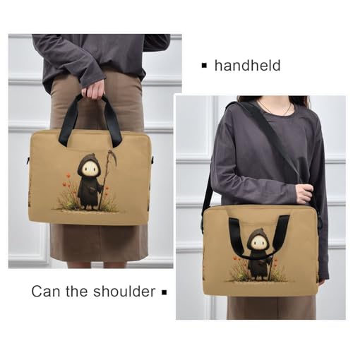 Bolso para portátil con estampado Cute Reaper y múltiples bolsillos miniatura 2